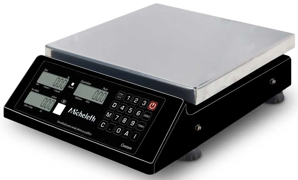 BALANÇA PESADORA E CONTADORA DE PEÇAS - 3kg x 1g