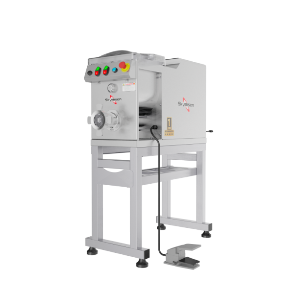 MOEDOR HOMOGENEIZADOR DE CARNE INOX, BOCA 22 INOX, COM CAVALETE