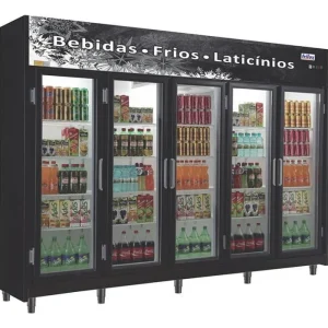 Expositor Vertical 5 Portas Vidro Rf-024 Frilux