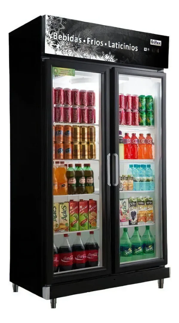 Geladeira Expositora Vertical Frilux Rf-020 700l 2 Portas 12