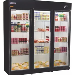 Expositor Vertical 3 Portas Economic Rf022 Frilux 220v Preto