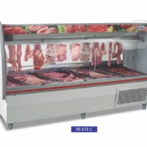 Balcão Expos. Carnes 2,0m Tendal Duplo Inox RF074C Frilux