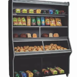 Vitrine Paes 1,40m Preta Passa Pao Fenix VF 006 V Frilux