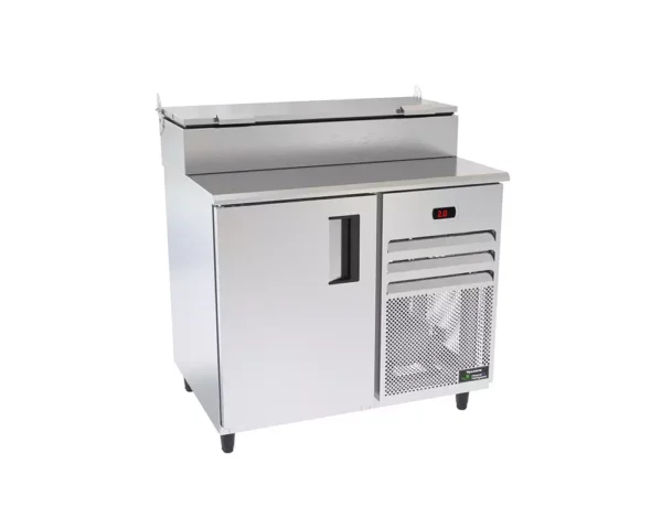 Balcão de Serviço Refrigerado com Condimentadora Venâncio Standard -  Sobreposta - 1 metro