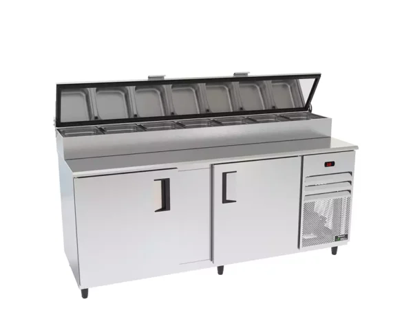 Balcão de Serviço Refrigerado com Condimentadora Venâncio Standard -  Sobreposta - 2 metros - Imagem 2