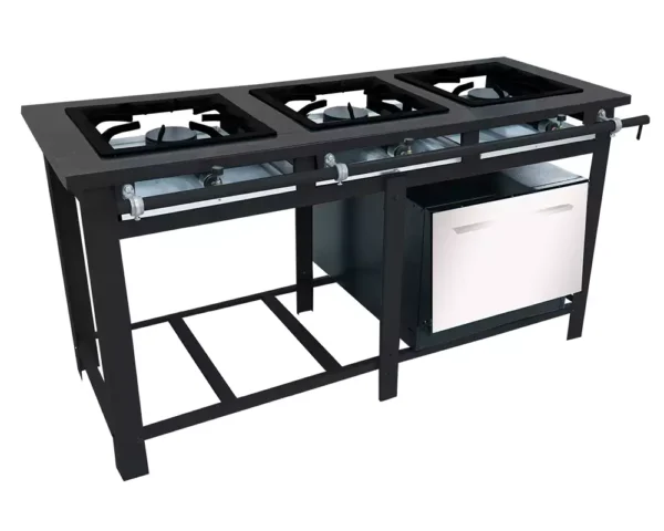 Fogão Maxi Alta Pressão 3 Queimadores - Imagem 2