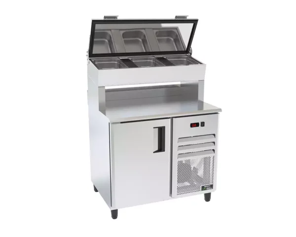 Balcão de Serviço Refrigerado com Condimentadora Venâncio Prime -  Alta - 1 metro - Imagem 2