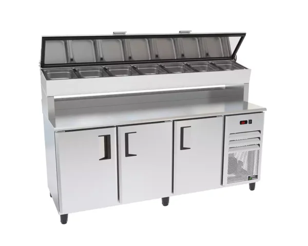 Balcão de Serviço Refrigerado com Condimentadora Venâncio Prime -  Alta - 2 metros