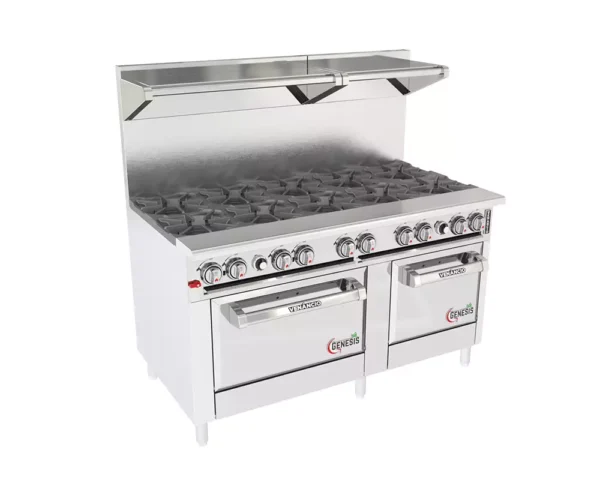 Fogão Profissional 10 Queimadores com Forno Standard – Venâncio Genesis 60” (Platibanda Simples)