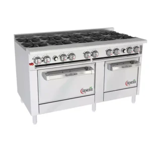 Fogão Profissional 10 Queimadores com Forno Standard – Venâncio Genesis 60” (Platibanda Baixa)