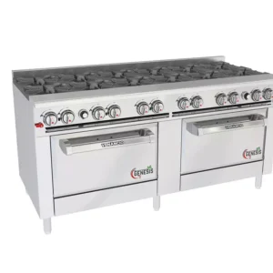 Fogão Profissional 12 Queimadores com Forno Standard – Venâncio Genesis 72” (Platibanda Baixa)