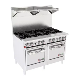 Fogão Profissional 8 Queimadores  com Forno Standard – Venâncio Genesis 48” (Platibanda Simples)