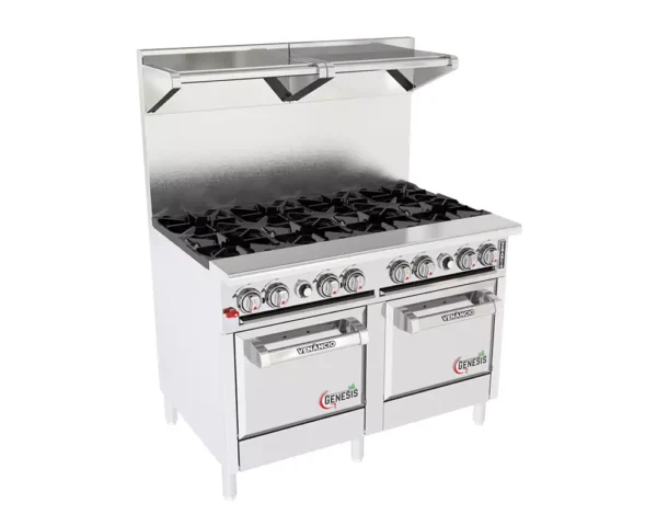 Fogão Profissional 8 Queimadores  com Forno Standard – Venâncio Genesis 48” (Platibanda Simples)
