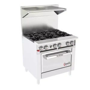 Fogão Profissional 6 Queimadores com Forno Standard – Venâncio Genesis 36” (Platibanda Simples)