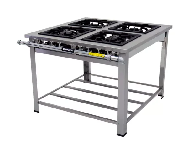 Fogão Maxi Inox 4 Queimadores