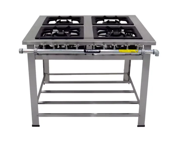 Fogão Maxi Inox 4 Queimadores - Imagem 2